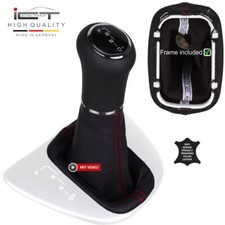 Automatic shift button leather for Mercedes W639 Vito Viano shift bag seam red 109