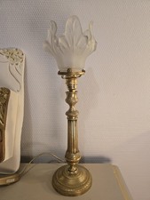 Lampe Pied Cannelures Laiton