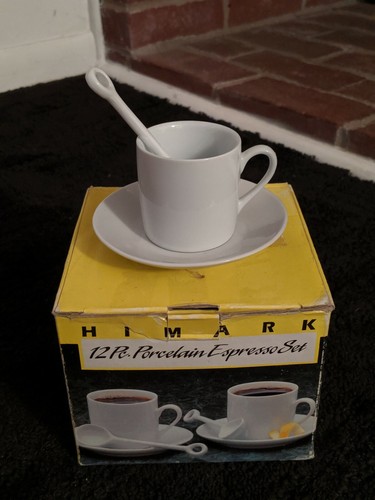 Espresso set porcelain white - set,
