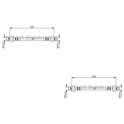 Bosch tuyau frein - 2x,