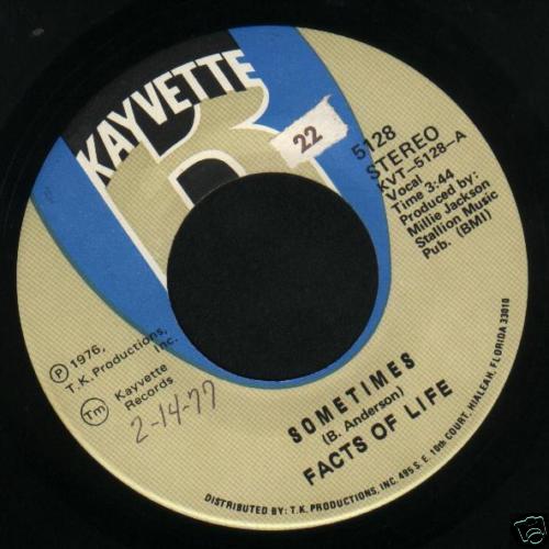 Facts life sometimes - facts, 7"