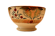 Antique Belgian Transferware Ceramic Bowl La Manufacture Imperiale Royale Fabric