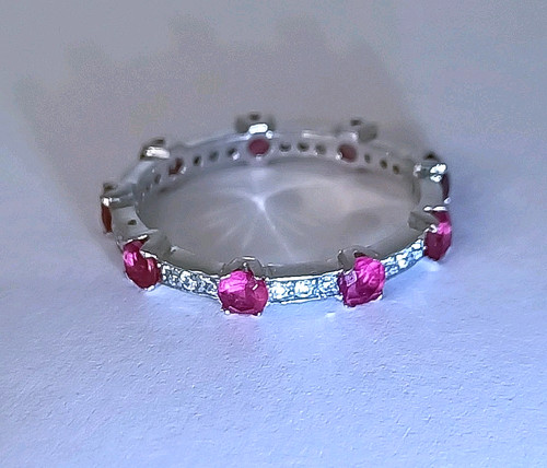 Ancienne bague rubis - rubis, et