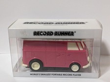 Record Runner Portable Record Player Volkswagen Color Pink Soundwagon From Japan