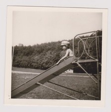 old photo ?️ child slide holiday Mancieulles snapshot vintage