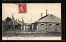 Old postcard Saint-Germer, La Verrerie 1911 