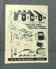 OLD ADVERT CLIPPING ADVERTISING AD 280419 TINTIN STORE GAMES TOYS LIV