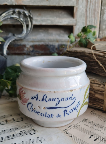 Ancien pot confiture royat - pot,