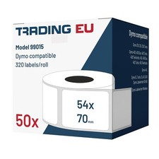 50x étiquette compatible avec Dymo 99015 54 x 70 mm 320 étiquettes par rouleau