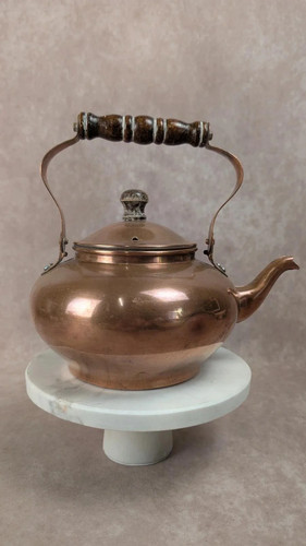 Ancienne bouilloire cuivre - bouilloire,