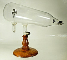 ANTIQUE MALTESE CROSS CROOKES DEMONSTRATION TUBE on FOOT early 20th century