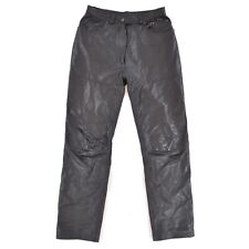 Dainese Black Leather Biker Motorcycle Trousers Pants Mens sz EUR 46 / US Small