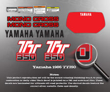 YAMAHA 1986 TT350 DECAL GRAPHIC SET LIKE NOS