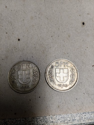 Pièces francs suisse argent - 5,