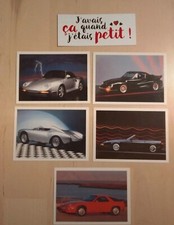 Lot of 5 Porsche Panini Dream Cars Dream Cars 1991 Trading Cards