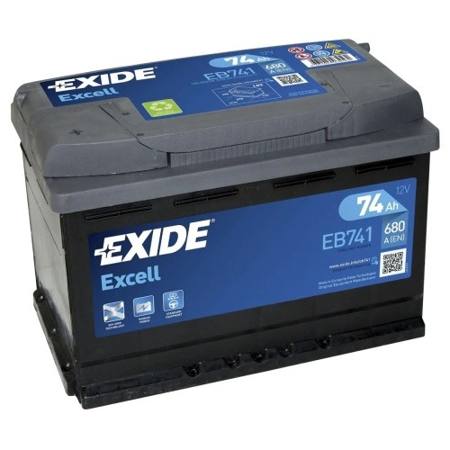 Exide excell eb741 12v 74ah - exide,