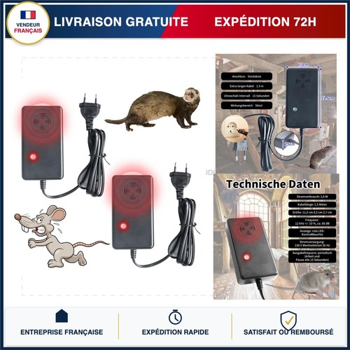 Répulsif souris ultrason - répulsif,