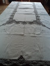 Nappe Ancienne en coton fond