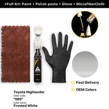 Touch up Paint for Toyota Highlander Code: 089 Frosted White Fast Drying