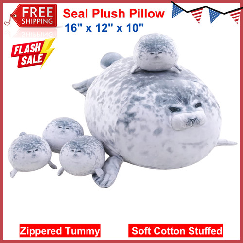 Chubby blob seal pillow - seal,