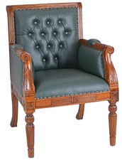 Acajou Fauteuil en Cuir