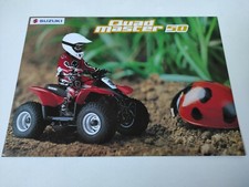 Suzuki Quad Master 50 de 2000 GB Prospectus Catalogue Brochures Quads