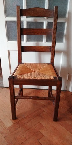 Lot chaises chêne - de,