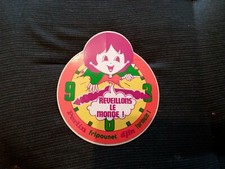 vintage sticker ropounet Perlin wake up the world