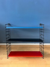 Blue, Black and Red Tomado Vintage Modular Wall System - Shelves - Unit