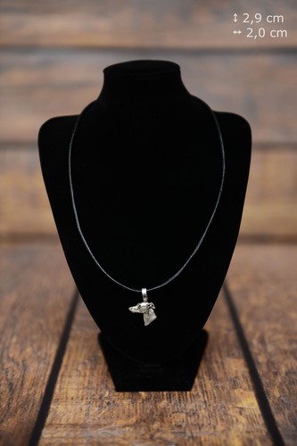 Whippet pendentif argenté - whippet,
