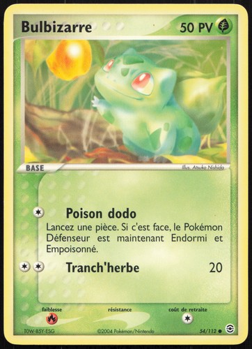 Carte pokémon bulbizarre - pokémon,