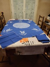 NAPPE RONDE D145 + 8 SERVIETTE