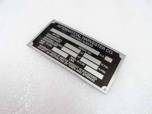 Plaque signalétique fait - 3x,