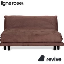 Ligne Roset Multy Tissu Canapé Trois Places Beige Marron Canapé Lit Neuf