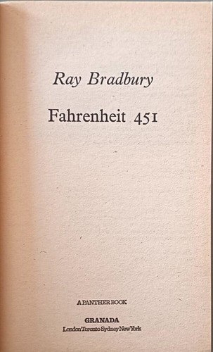 Fahrenheit 451 ray bradbury - |,