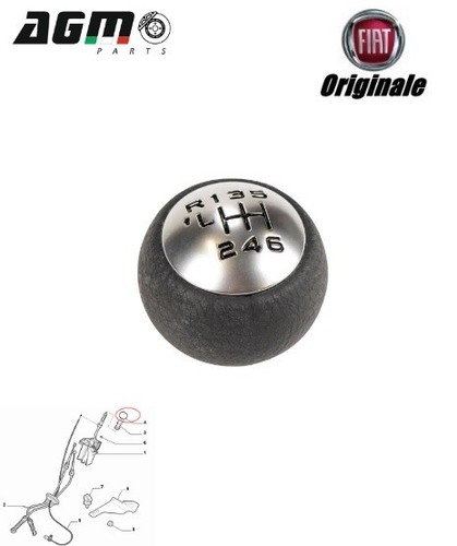 Pommeau poignée vitesse fiat - vitesse,