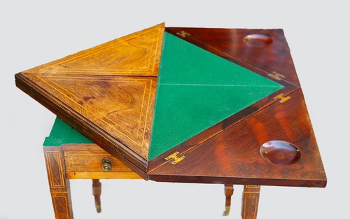 Table jeux palissandre - table,