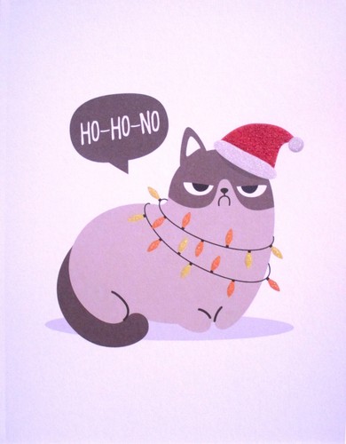 Graphique grumpy santa cat - graphique,