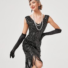Robe Gatsby Charleston Annes Folles 20/30 Taille 2xl