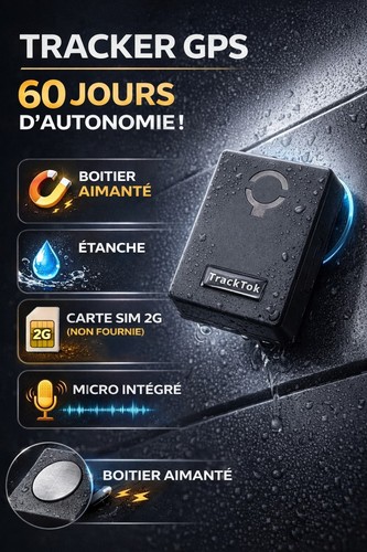 Tracker gps sim - 2g, aimanté