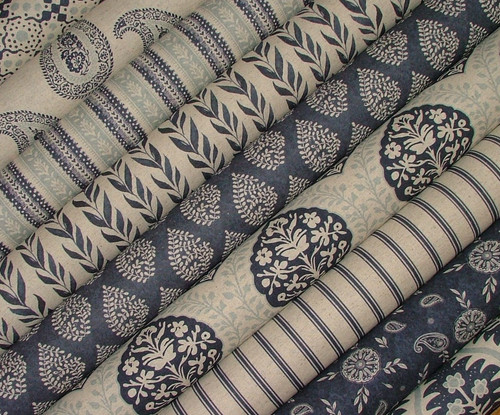 Mélange lin rideau tissu - mélange,
