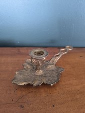 Bougeoir À Main Feuille De