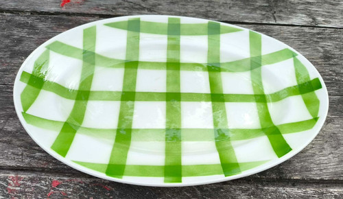 Plat ovale faïence - plat,