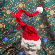 Vtg Grinch Noël Santa Chapeau