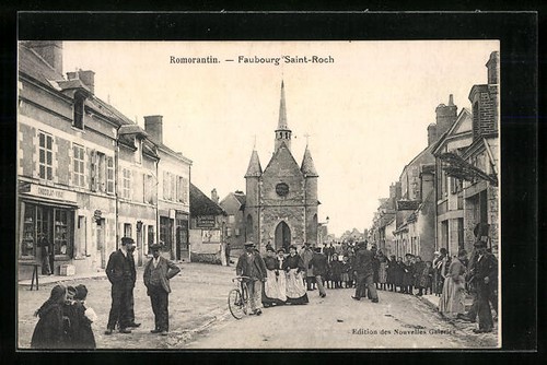 Cpa romorantin faubourg - cpa, romorantin,