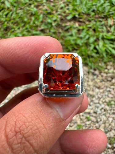Bague homme aaa citrine - bague,