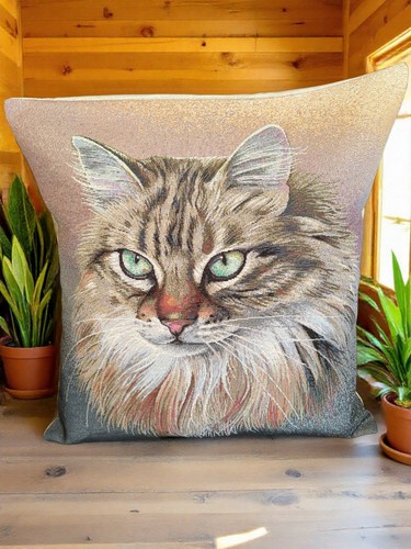 Housse coussin chat persan - housse,