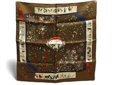 NEUF FOULARD HERMES NEIGE