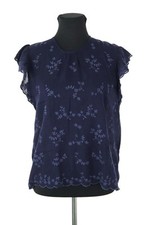 Blouse en coton bleue Antik