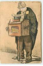 Illustrator - G. Tournon - Old man playing the Organ of Barbary - 22699